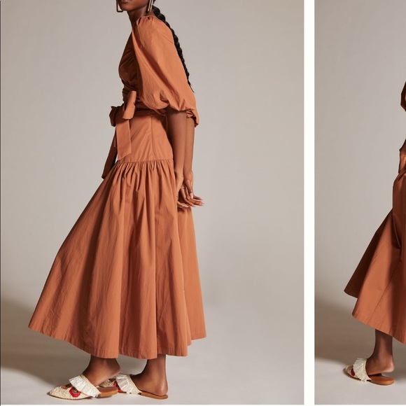 NWT Monn Renn Tie Waist Maxi Dress from Anthropologie - Picture 4 of 5